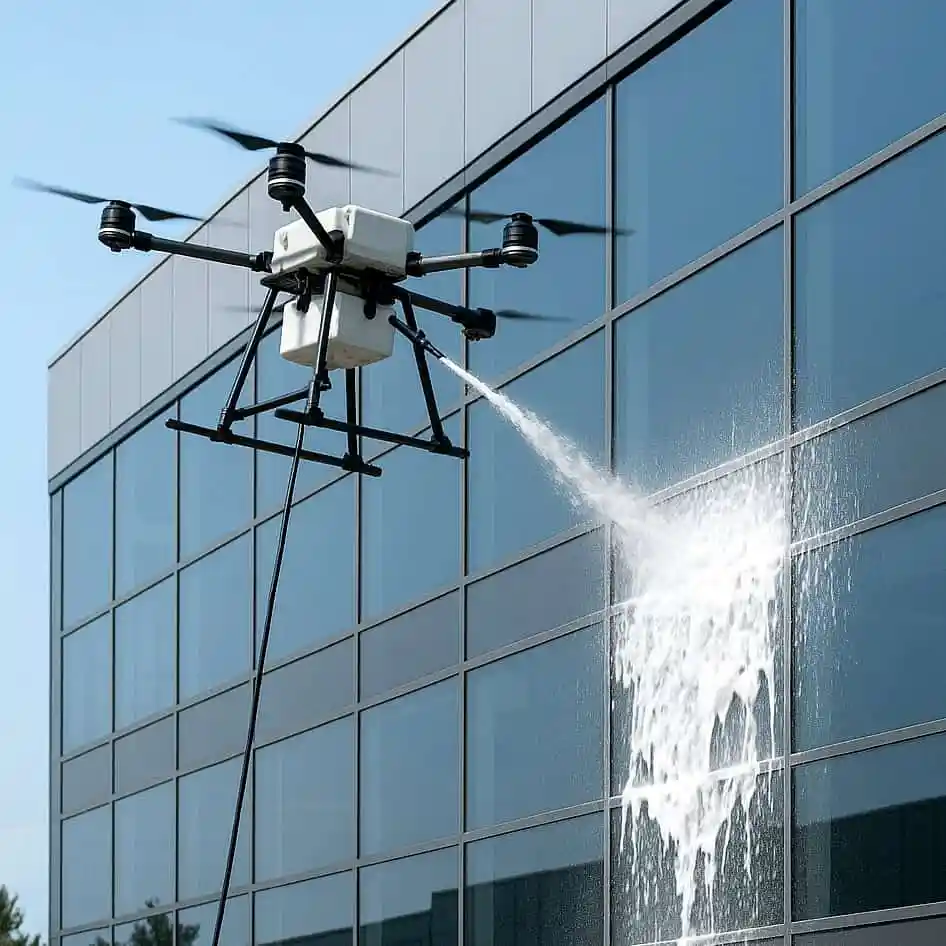 Nettoyage de Façades par Drone